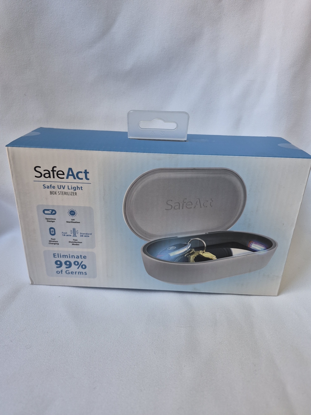 SEALED SafeAct Safe UV Light Box Sterilizer KEYS, JEWELRY, PHONES